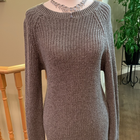 Noisy May Heather Grey Sweater Dress - Picture 5 of 14